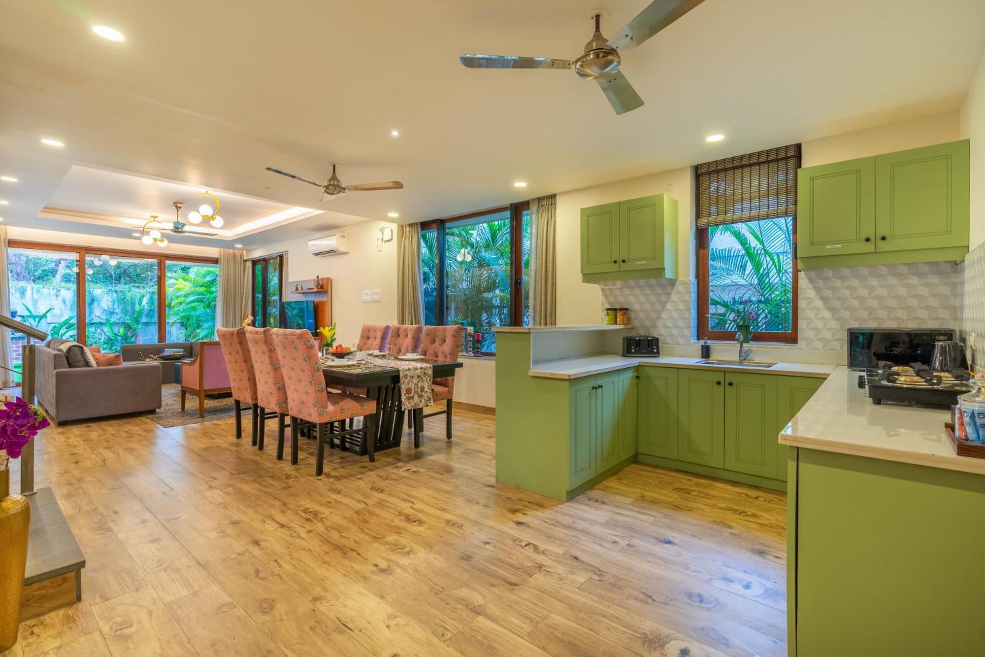 Elivaas 3 Bhk With Pvt Pool - Azalea Villa Siolim Exterior photo