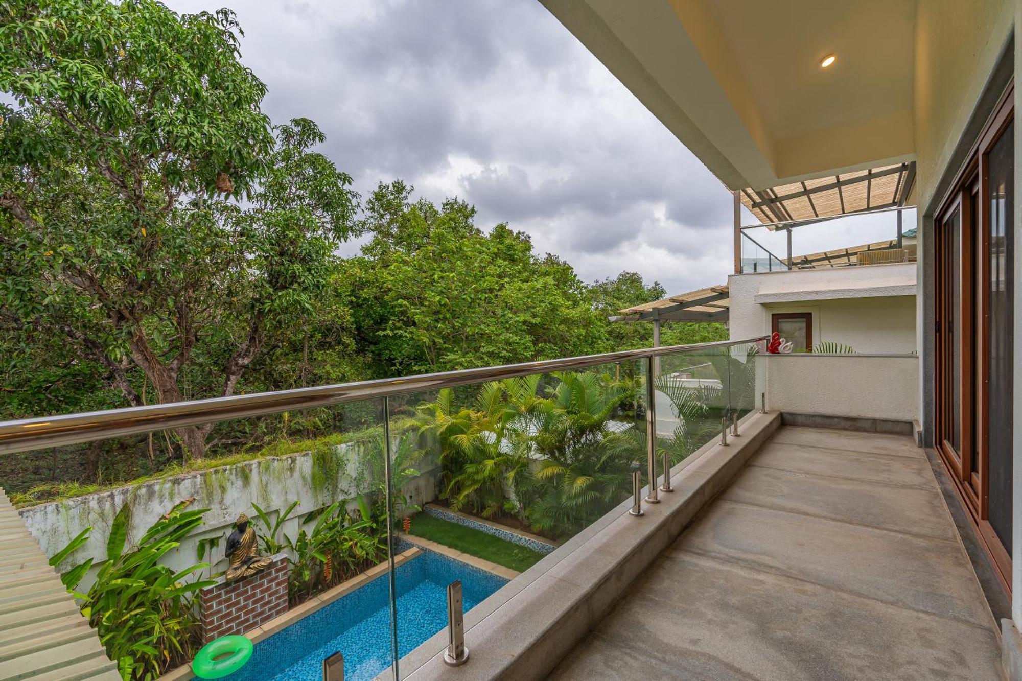 Elivaas 3 Bhk With Pvt Pool - Azalea Villa Siolim Exterior photo