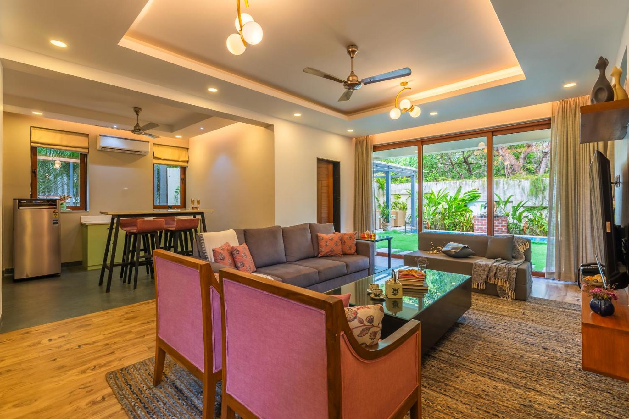 Elivaas 3 Bhk With Pvt Pool - Azalea Villa Siolim Exterior photo