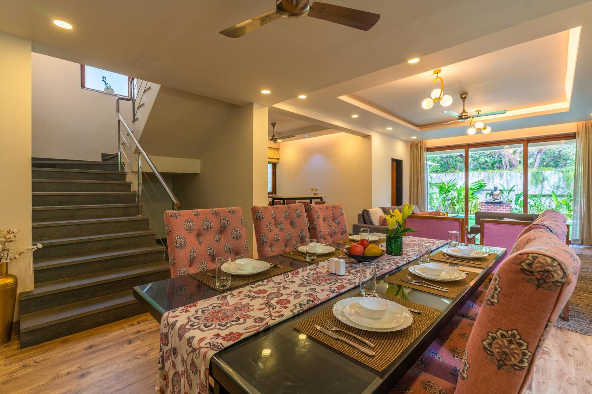 Elivaas 3 Bhk With Pvt Pool - Azalea Villa Siolim Exterior photo