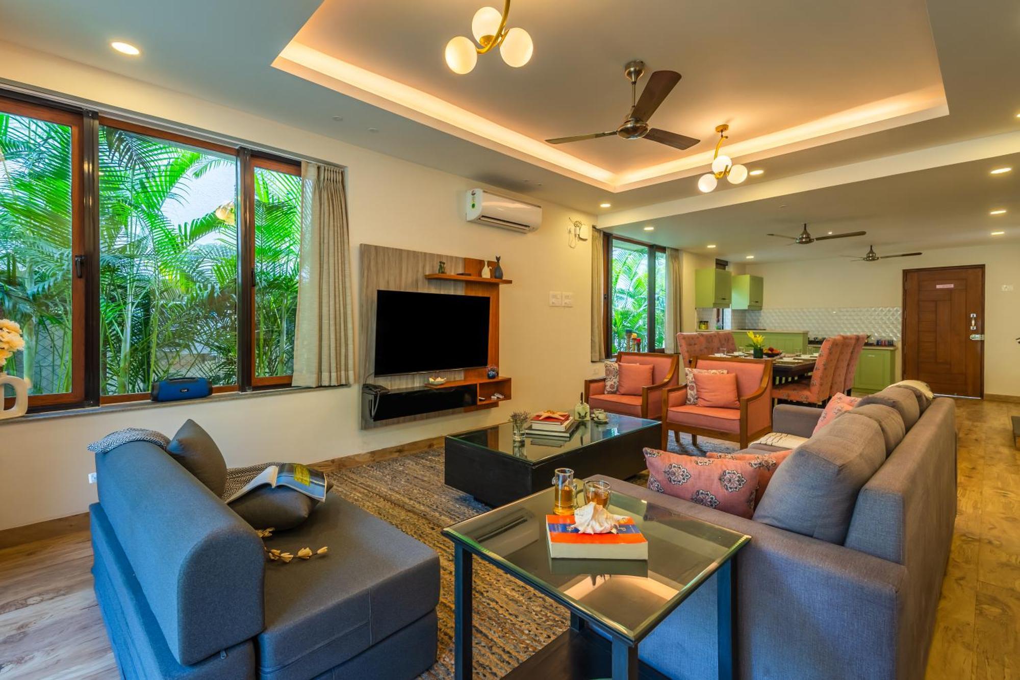 Elivaas 3 Bhk With Pvt Pool - Azalea Villa Siolim Exterior photo